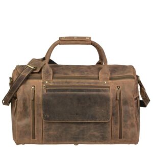 Greenburry Reisetasche Leder Herren XXL | Weekender Vintage antikbraun