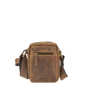 Greenburry Umhängetasche Vintage klein | Leder antikbraun