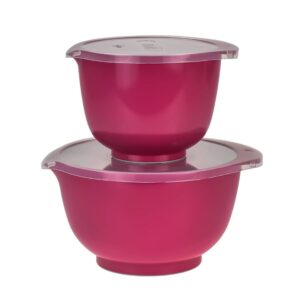 Rührschüssel Set 2-teilig platzsparend stapelbar Durostima 2 Größen in pink | Rosti Backschüsseln mikrowellengeeignet für die moderne Vorratshaltung.