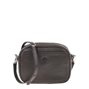 Sonnenleder Damen Umhängetasche klein & kompakt Sintra – Leder mocca dunkelbraun. Die handliche Essentials-Bag für stilvollen Minimalismus.