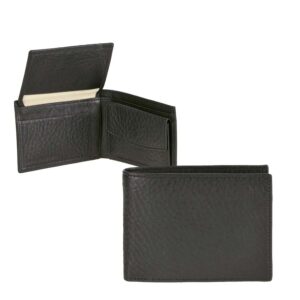 Minibörse kompakt Leder schwarz 10x7cm | Sonnenleder Nahe. Ein funktionaler Organizer für Karten und Bargeld auf kleinstem Raum für unterwegs.