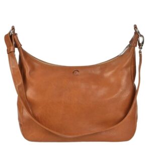 Umhängetasche verstellbarer Schultergurt Leder naturbraun 37x36cm | Sonnenleder Valencia. Stilvolle Aufbewahrung für unterwegs im zeitlosen Design.