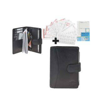 Terminplaner A7 Leder 10x15cm "Daan" schwarz | Bear Design