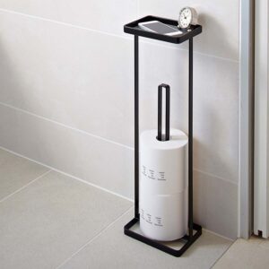 Toilettenpapier Aufbewahrung 52cm hoch - mit praktischer Ablage für Handy, Uhr oder Schlüssel - freistehend - für ca. 3 Rollen Toilettenpapier - minim