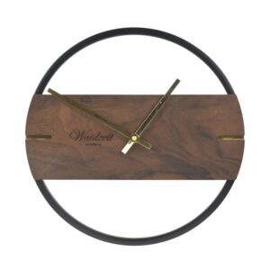 Waidzeit Wanduhr NOVUM 30cm Premium Walnuss