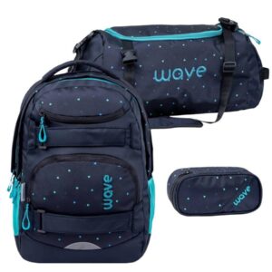Wave Schulrucksack Set "Infinity Move" 3tlg. Dots Aurora