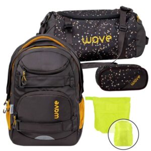 Wave Schulrucksack Set Infinity Move "Sand" mit Regenschutz