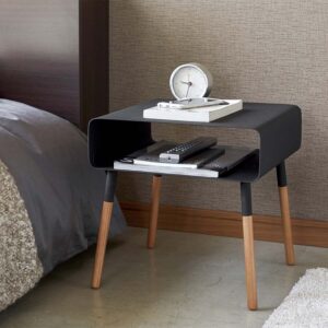 Beistelltisch 35x35x35cm mit Ablage "Plain" schwarz Yamazaki Home 4230