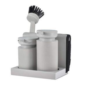 Geschirrspülset 5-teilig Spülbecken Organizer Warm Grey | Zone Denmark. Eine clevere Spül-Station für perfekte Hygiene in der modernen Küche.