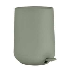 Bad-Pedaleimer Nova 5l 23x29cm | Zone Denmark Matt Soft-Touch olive green Kosmetikeimer Treteimer mit Soft-Motion Deckel für Badezimmer und WC.