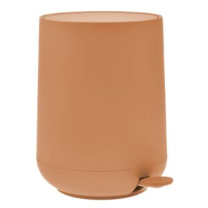 Bad-Pedaleimer Nova 5l 23x29cm | Zone Denmark Matt Soft-Touch mandarine Kosmetikeimer Treteimer mit Soft-Motion Deckel für Badezimmer und WC.