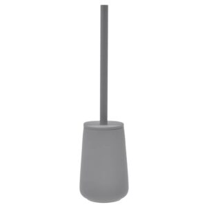 Toilettenbürste Nova One Porzellan 10x37cm | Zone Denmark Matt Soft-Touch grey Klobürste WC-Bürste abgedeckter Behälter Tauschkopf.