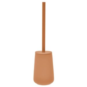 Toilettenbürste Nova One Porzellan 10x37cm | Zone Denmark Matt Soft-Touch mandarine Klobürste WC-Bürste abgedeckter Behälter Tauschkopf.