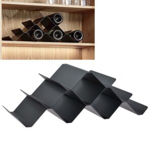 Weinregal für 9 Flaschen Metall Schwarz | Zone Denmark. Minimalistischer Flaschenhalter im skandinavischen Design für ein stilvolles Esszimmer.