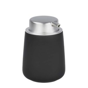 Seifenspender Nova Porzellan 250ml 8x12cm | Zone Denmark Matt Soft-Touch black Seifendosierer Pumpseifenspender für Badezimmer und Küche.