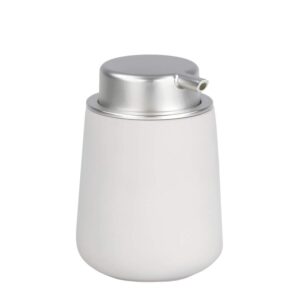 Seifenspender Nova Porzellan 250ml 8x12cm | Zone Denmark Matt Soft-Touch soft grey Seifendosierer Pumpseifenspender für Badezimmer und Küche.