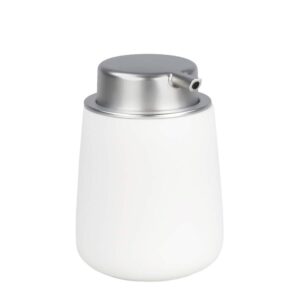 Seifenspender Nova Porzellan 250ml 8x12cm | Zone Denmark Matt Soft-Touch white Seifendosierer Pumpseifenspender für Badezimmer und Küche.