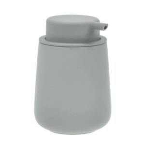 Seifenspender Nova One Porzellan 250ml 8x12cm | Zone Denmark Matt Soft-Touch matcha green Seifendosierer Pumpseifenspender für Bad und Küche.