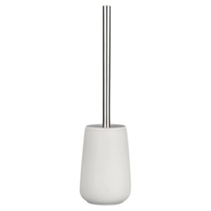 Toilettenbürste Nova Porzellan 10x37cm | Zone Denmark Matt Soft-Touch soft grey Klobürste WC-Bürste abgedeckter Behälter austauschbarer Bürstenkopf.