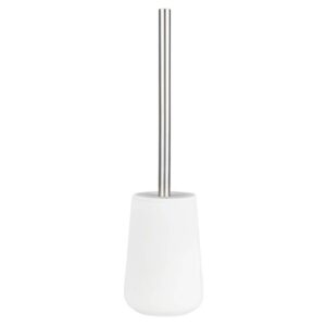 Toilettenbürste Nova Porzellan 10x37cm | Zone Denmark Matt Soft-Touch white Klobürste WC-Bürste abgedeckter Behälter austauschbarer Bürstenkopf.